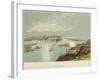 Belgrade at the Confluence of the Sava and Danube Rivers-null-Framed Giclee Print