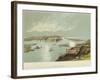 Belgrade at the Confluence of the Sava and Danube Rivers-null-Framed Giclee Print