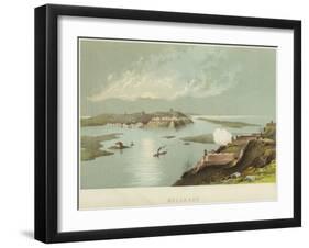 Belgrade at the Confluence of the Sava and Danube Rivers-null-Framed Giclee Print