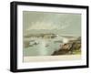 Belgrade at the Confluence of the Sava and Danube Rivers-null-Framed Giclee Print