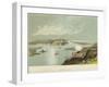 Belgrade at the Confluence of the Sava and Danube Rivers-null-Framed Giclee Print