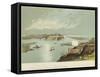 Belgrade at the Confluence of the Sava and Danube Rivers-null-Framed Stretched Canvas