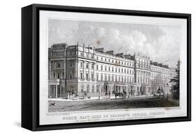 Belgrave Square, Belgravia, London, 1828-S Lacey-Framed Stretched Canvas