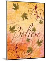 Believe and Swirling Autumn Leaves-Bee Sturgis-Mounted Art Print