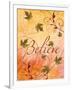 Believe and Swirling Autumn Leaves-Bee Sturgis-Framed Art Print