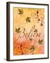 Believe and Swirling Autumn Leaves-Bee Sturgis-Framed Art Print