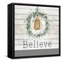 Believe Bell Wreath-Patricia Pinto-Framed Stretched Canvas