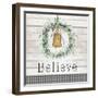 Believe Bell Wreath-Patricia Pinto-Framed Art Print