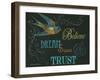 Believe & Bird-Gwendolyn Babbitt-Framed Art Print