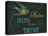 Believe & Bird-Gwendolyn Babbitt-Stretched Canvas