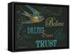 Believe & Bird-Gwendolyn Babbitt-Framed Stretched Canvas