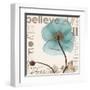 Believe, Blue Poppy-Albert Koetsier-Framed Art Print