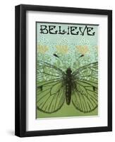 Believe Butterfly-Ricki Mountain-Framed Art Print