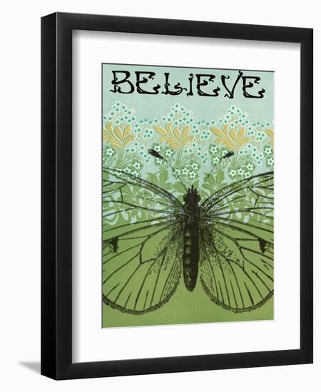 Believe Butterfly-Ricki Mountain-Framed Art Print