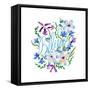 Believe, Enchanted Garden-Esther Bley-Framed Stretched Canvas