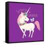 Believe in Unicorns-Heather Rosas-Framed Stretched Canvas