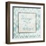 Believe Light Blue-Jace Grey-Framed Art Print