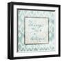 Believe Light Blue-Jace Grey-Framed Art Print