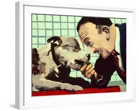Believe Me I Know Best, 1981-Peter Wilson-Framed Giclee Print