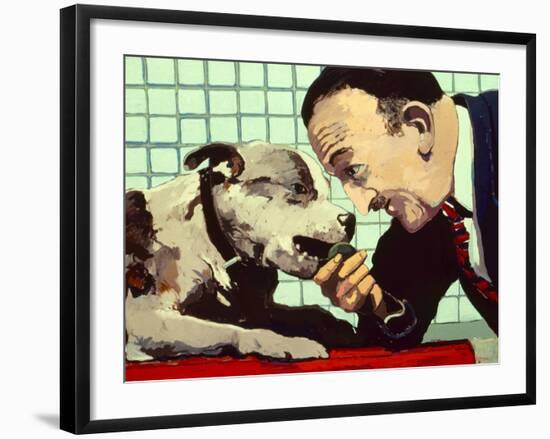 Believe Me I Know Best, 1981-Peter Wilson-Framed Giclee Print