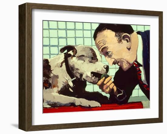 Believe Me I Know Best, 1981-Peter Wilson-Framed Giclee Print