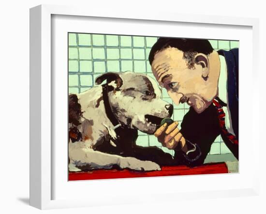 Believe Me I Know Best, 1981-Peter Wilson-Framed Giclee Print