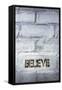Believe Word-Yury Zap-Framed Stretched Canvas