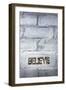 Believe Word-Yury Zap-Framed Photographic Print