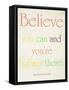 Believe You Can-Sylvia Coomes-Framed Stretched Canvas