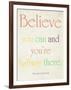 Believe You Can-Sylvia Coomes-Framed Art Print