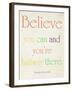 Believe You Can-Sylvia Coomes-Framed Art Print