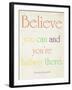 Believe You Can-Sylvia Coomes-Framed Art Print