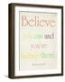 Believe You Can-Sylvia Coomes-Framed Art Print