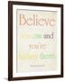 Believe You Can-Sylvia Coomes-Framed Art Print