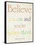 Believe You Can-Sylvia Coomes-Framed Stretched Canvas