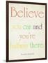 Believe You Can-Sylvia Coomes-Framed Premium Giclee Print