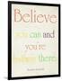 Believe You Can-Sylvia Coomes-Framed Premium Giclee Print