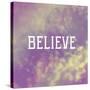 Believe-Vintage Skies-Stretched Canvas