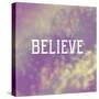 Believe-Vintage Skies-Stretched Canvas