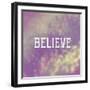 Believe-Vintage Skies-Framed Giclee Print