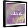 Believe-Vintage Skies-Framed Giclee Print