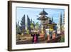 Believers in the Pura Ulun Danu Batur Temple, Bali, Indonesia, Southeast Asia, Asia-G &-Framed Photographic Print