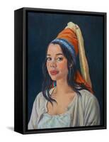 Belinda 2021 (oil on canvas)-Tilly Willis-Framed Stretched Canvas