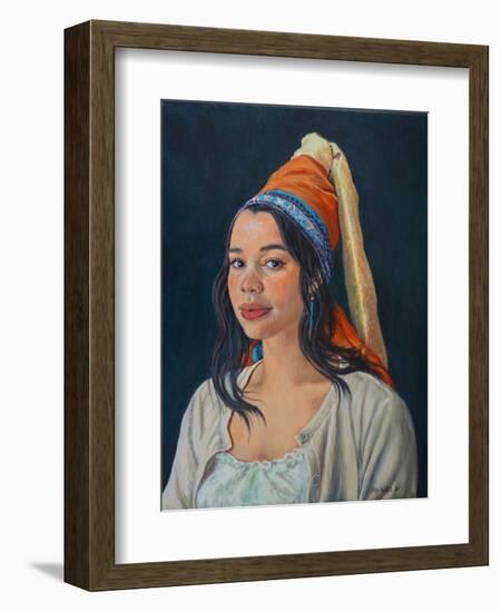 Belinda 2021 (oil on canvas)-Tilly Willis-Framed Giclee Print