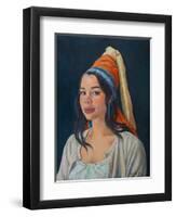 Belinda 2021 (oil on canvas)-Tilly Willis-Framed Giclee Print