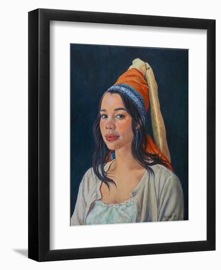 Belinda 2021 (oil on canvas)-Tilly Willis-Framed Giclee Print