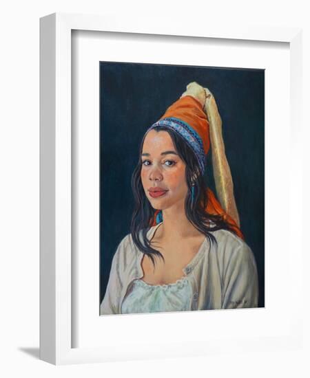 Belinda 2021 (oil on canvas)-Tilly Willis-Framed Giclee Print