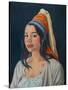 Belinda 2021 (oil on canvas)-Tilly Willis-Stretched Canvas