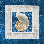 Sea Shell II on Blue-Belinda Aldrich-Art Print