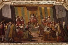 City of Genoa Asks Alfonso of Aragon for Protection-Belisario Corenzio-Giclee Print